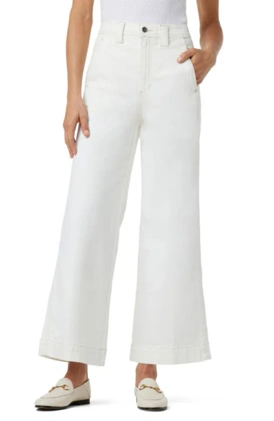 Joe's The Avery High Waist Ankle Wide Leg Jeans In Milk