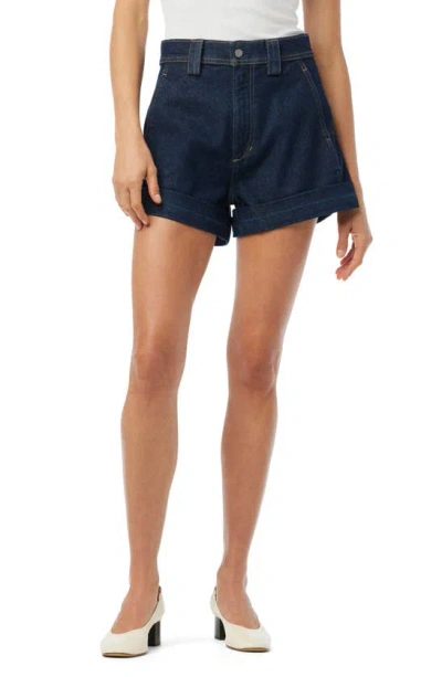 Joe's The Avery High Waist Denim Trouser Shorts In Rinse