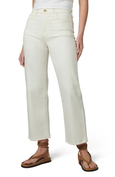 Joe's The Blake High Waist Crop Wide Leg Jeans In Milk