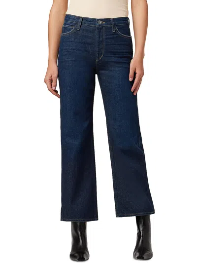 Joe's The Blake Womens High Rise Cropped Wide Leg Jeans In Blue