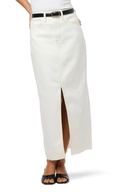 Joe's The Eva Denim Maxi Skirt In Milk