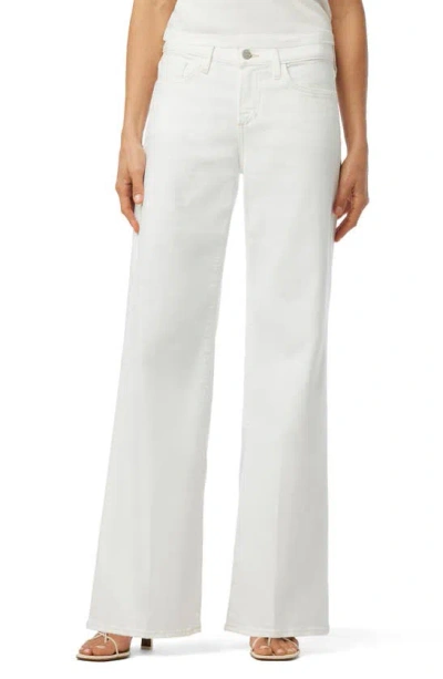 Joe's The Lou Lou Low Rise Wide Leg Jeans In White