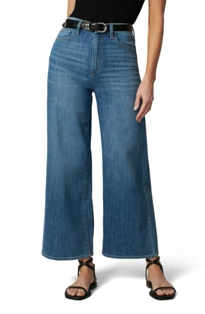 Joe's The Mia High Waist Ankle Wide Leg Jeans In Smoke Show Blue