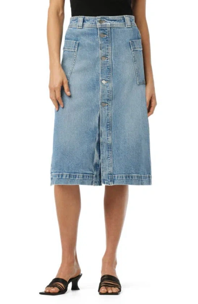 Joe's The Phoebe Patch Pocket Denim Midi Skirt In So Special