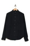 Joe's Theo Textured Cotton Button-up Shirt In Ink