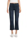 Joe's Women's Cropped High-rise Bootcut Jeans In Blue