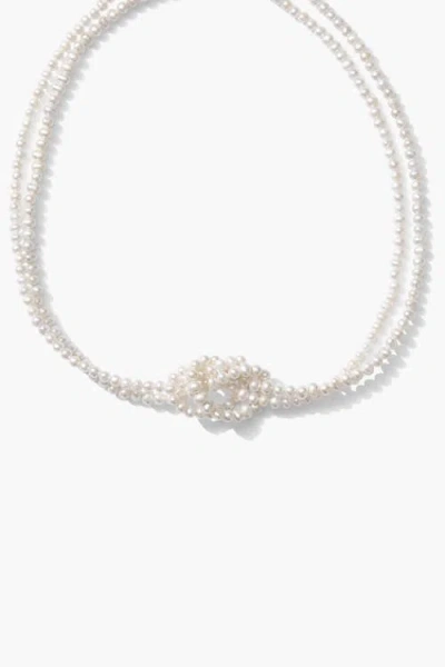 Joey Baby Freshwater Pearl Layered Statement Necklace In Metallic