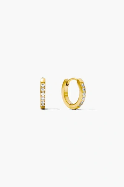 Joey Baby Pavé Huggie Hoop Earrings In Gold