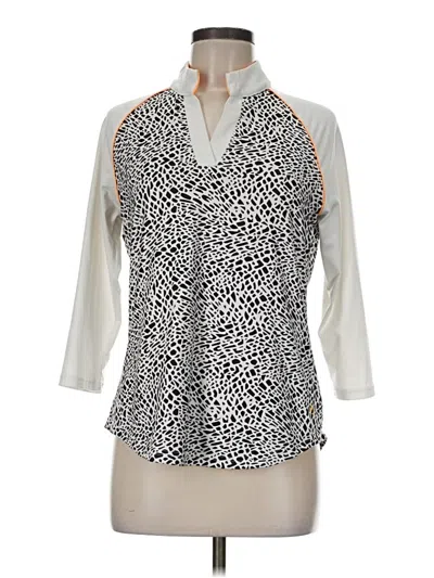 Pre-owned Jofit 3/4 Sleeve Blouse In Ivory