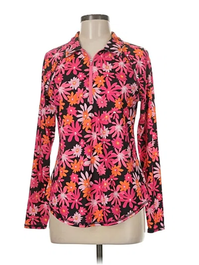 Pre-owned Jofit Long Sleeve Polo Shirt In Pink