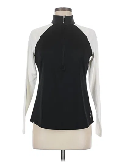 Pre-owned Jofit Long Sleeve Top Black Halter Neckline Tops