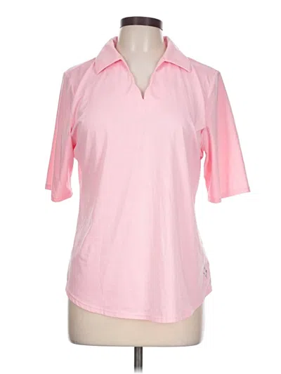 Pre-owned Jofit Short Sleeve Polo Shirt In Pink