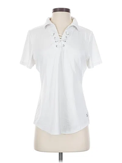Pre-owned Jofit Short Sleeve Polo Shirt In White