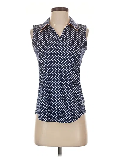 Pre-owned Jofit Sleeveless Blouse In Blue