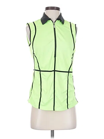 Pre-owned Jofit Sleeveless Blouse In Green