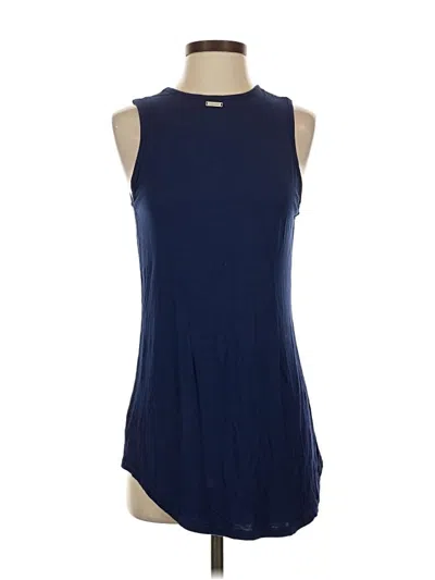 Pre-owned Jofit Sleeveless Top Blue Halter Neckline Tops