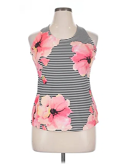 Pre-owned Jofit Tank Top Pink Halter Neckline Tops