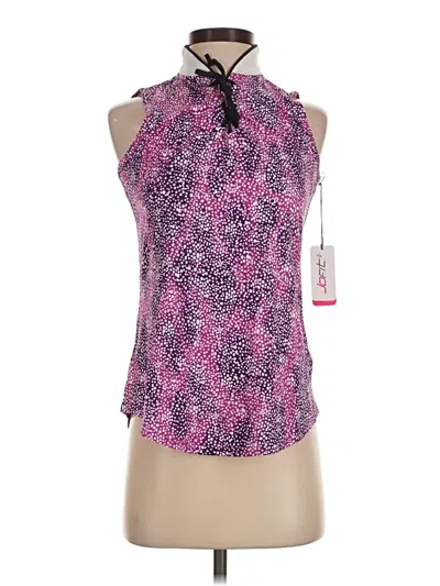 Jofit Tank Top Purple Tie Neck Tops