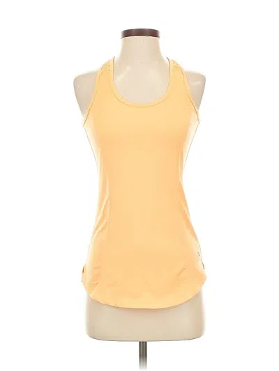 Pre-owned Jofit Tank Top Yellow Halter Neckline Tops