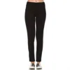 Joh Paul Ponte Knit Pant In Black In Black