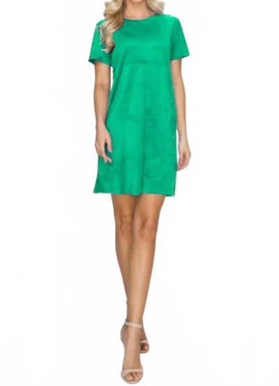 Joh Audrey Mini Dress With Pockets In Green In Blue