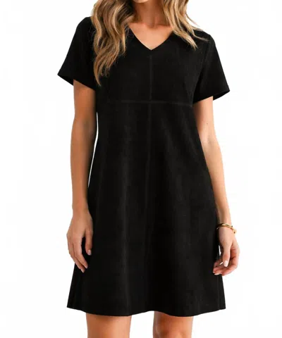 Joh Audrey V-neck Dress With Pockets In Black