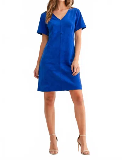 Joh Audrey V-neck Dress With Pockets In Navy In Blue