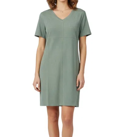Joh Audrey V-neck Dress With Pockets In Sage In Multi