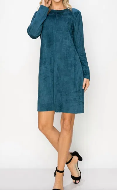 Joh Aurora Long Sleeved Dress In Sea Green In Multi