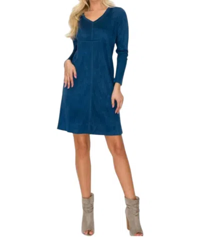 Joh Aurora Long Sleeved Dress In Ultramarine In Pink