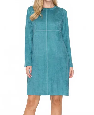 Joh Aurora Round-neck Dress With Pockets In Sea Green In Multi