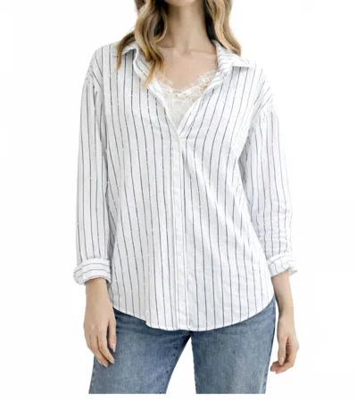 Joh Cate Blouse In White In Multi