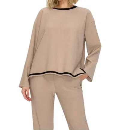 Joh Comfort Pants And Top Set In Khaki In Neutral