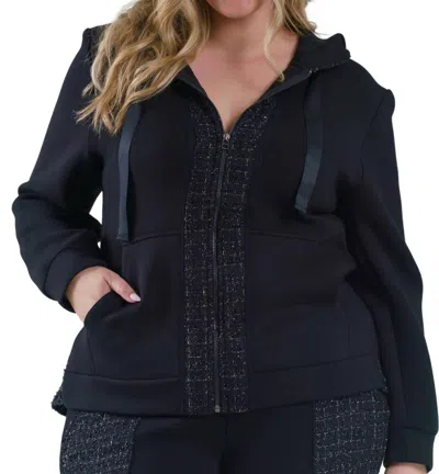 Joh Faiza Jacket In Black In Blue