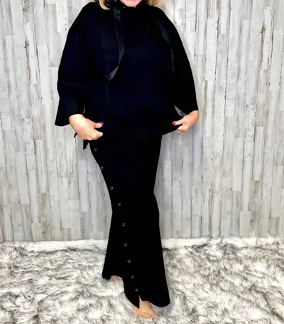 Joh Farrah Pearl Hoodie In Black
