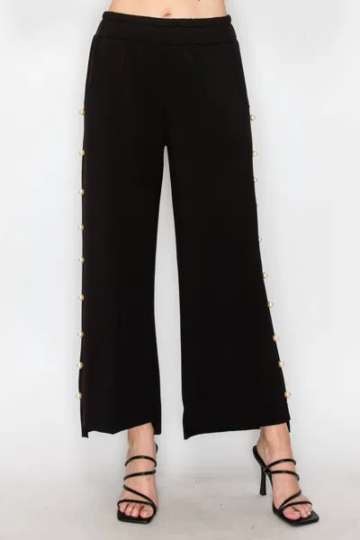 Joh Farrah Pearl Pant In Black