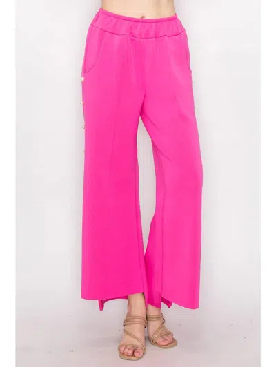Joh Farrah Pearl Pant In Fuschia In Pink
