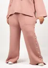 Joh Farrah Pearl Pant In Mauve In Brown