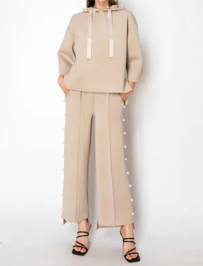 Joh Farrah Pearl Pant In Taupe