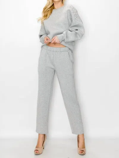 Joh Felice Sweatpants In Heather Grey