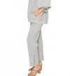 Joh Fernanda Stretch French Scuba Pant In Heather Pant In Gray