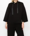 Joh Francine Pearl Hoodie In Black In Black