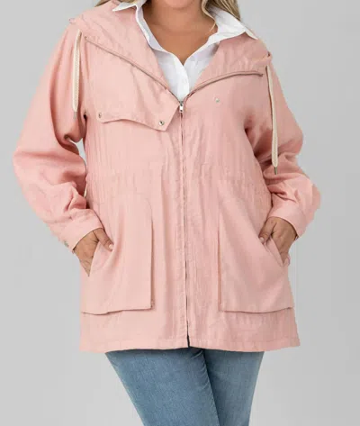 Joh Jaden Anorak Jacket In Blush In Multi