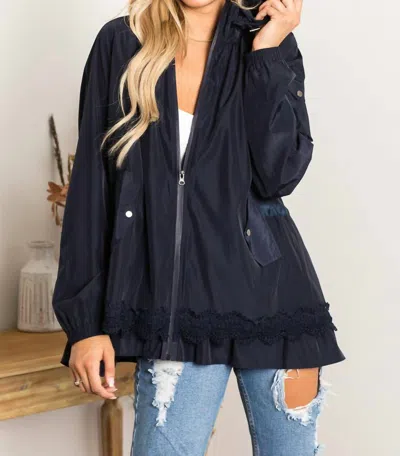 Joh Jadis Jacket In Dark Navy In Blue