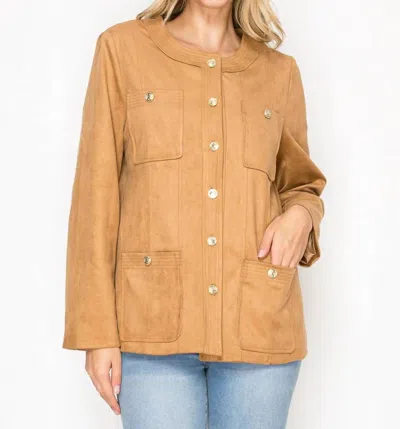 Joh Jadzia Jacket In Caramel In Brown