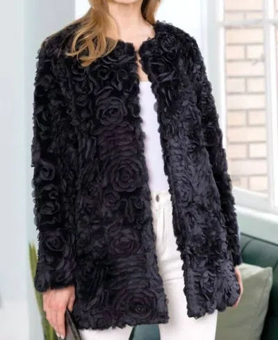 Joh Jane Flower Jacket Black
