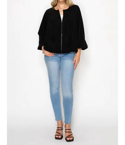 Joh Jaylan Zip Up Jacket In Black