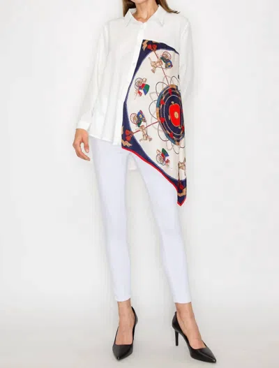 Joh Jess Asymmetric Top In White