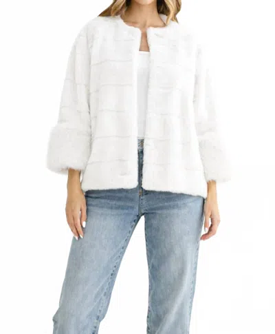 Joh Jina Fur Jacket In White