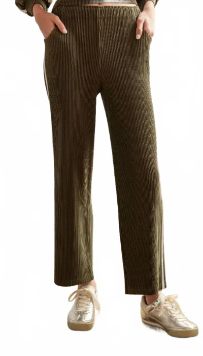 Joh Jory Pleated Pant In Olive In Green